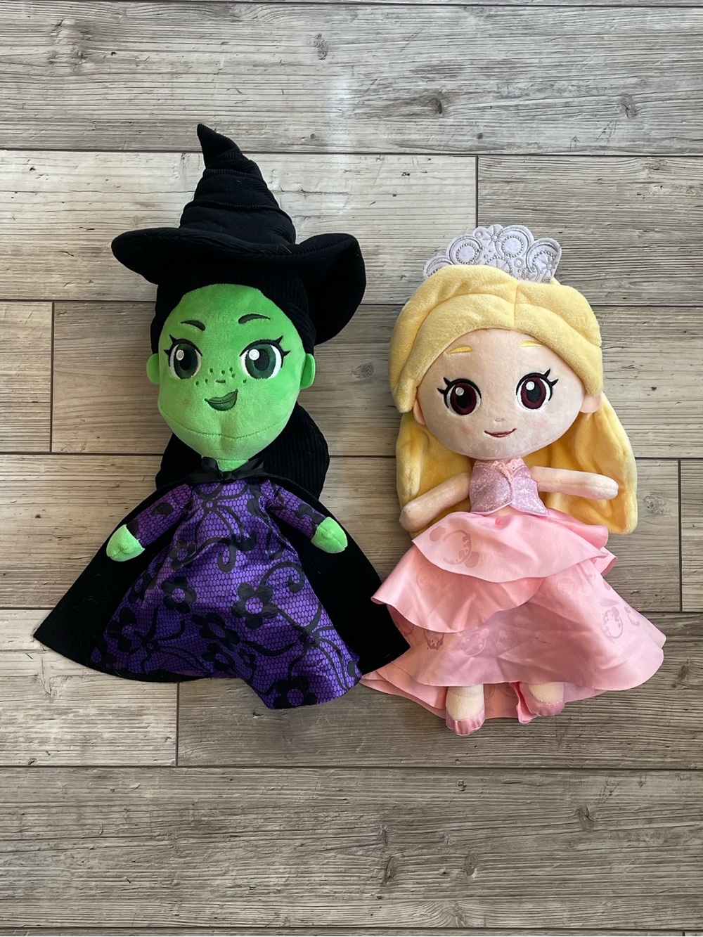 Wicked Universal | Elphaba and Glinda Small 14-inch Plush Dolls | Set of 2